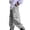 Grey, variant on Boys Cargo Joggers Pants Elastic Waist Loose Fit Black Casual Jogging Trousers Bottom for Kids Fall 15-16 Years