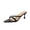 Black, variant on Achuyrbd Women's Elegant Thong Mid Heel Slide Sandals Crisscross Strap Point Toe Open Toe Summer Beach