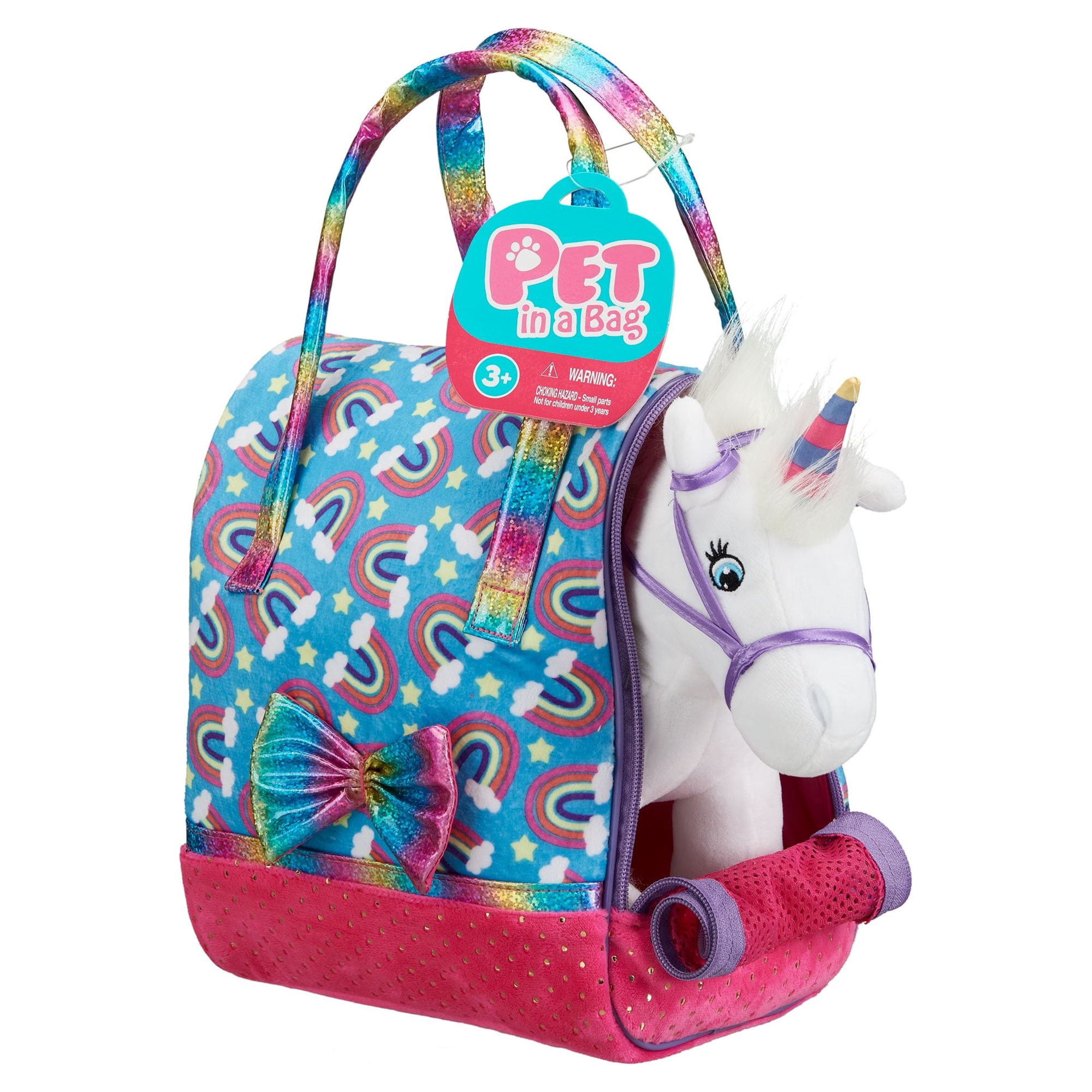 My Sweet Love, Pet-in-a-Bag Unicorn & Carrier Set, Doll Accessories, Children Ages 3+