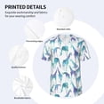 thumbnail image 3 of Uemuo Cool Giraffe Print Mens Polo Shirts Baseball T-shirt Performance Short Sleeve Golf Shirt Moisture Wicking Athletic Casual Collared T-Shirt-3X-Large, 3 of 7