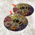 thumbnail image 3 of Bee and Flower Ornament Suncatcher  Round Honeycomb Window Hanging, Colorful Floral Garden Decor, Nature Lover Gift, Sun Catcher, 2025, Holiday 2025, Festive Home Accent,, 3 of 5