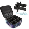 thumbnail image 4 of FORMRS Travel Makeup Bag Large Capacity Train Case Cosmetic Organizer with Adjustable Dividers, Astronaut Pattern, 4 of 8