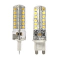 thumbnail image 2 of 5x 5W G9 2835 Lámpara SMD Foco de cuerpo de silicona Luz de maíz 48 piezas Bombilla LED (blanco cálido), 2 of 5