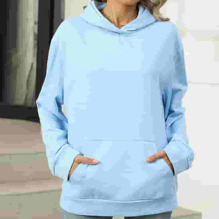 早割航空券 Aofany Women' s Hoodie Solid Color Long Sleeve Blouse Tops Clothing