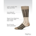 thumbnail image 3 of MeMoi Men's Houndstooth Bamboo Dress Crew Socks - Mens - Male, 10-13, Crockery, 3 of 7