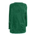 thumbnail image 5 of gakvbuo Fall Long Sweatshirt For Womens Round Neck Loose Warm Long Sleeve Lightweight Tunic Tops For Leggings Dressy With Pockets, 5 of 6