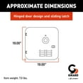 thumbnail image 2 of Girard 2022107540 Door Kit for GSWH-2 New Installations and Atwood/Suburban 10-Gallon Water Heater - 20", Polar White, 2 of 2