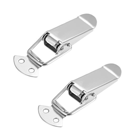 Uxcell 304 Stainless Steel Spring Loaded Toggle Latch 2 pcs, 90mm Overall Extent
