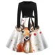 thumbnail image 4 of Disfraz de Cosplay de Navidad para mujer, vestido de princesa de manga larga, vestido de Festival Vintage, vestido Rockabilly, bata de fiesta, 4 of 5