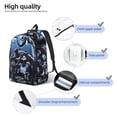 thumbnail image 3 of Goofa The Nightmare Before Christmas Pattern Durable Canvas Daypack - High-Quality Vintage Backpack, Compact & Versatile for Travel and Everyday Use-Medium, 3 of 5