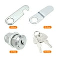 thumbnail image 3 of Uxcell Cam Lock, 1" Fits Up to 5/8" Thickness Panel, Keyed Alike Zinc Alloy 5Pcs, 3 of 5
