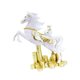 thumbnail image 1 of Estatua de caballo de resina, figura de escritorio, adorno creativo decorativo para negocios, animal Blanco, 1 of 5