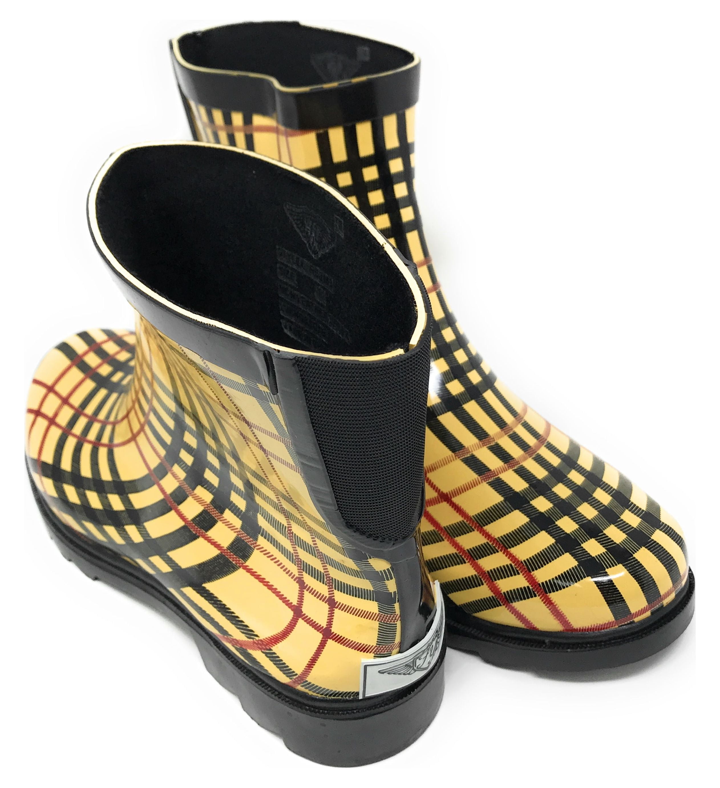 Forever Young Women's Fashion Two Tone Tall Shaft Rain Boots