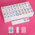 thumbnail image 3 of 1.2”American Mahjong Tile Set, 166 Mahjong Game Set with Pink Colour (Tiles Only, No Racks and Other Accessories), 3 of 10