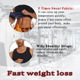 thumbnail image 4 of Lilvigor Sauna Sweat Vest for Men T Shirt Heat Trapping Tank Tops Workout Suit Weight Loss Waist Trainer Body Shaper Slimming for Gym Fitness Enhancing Vest, 4 of 7