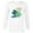White, variant on Disney Lilo & Stitch Lucky Me Stitch St Patrick’s Day - Long Sleeve T-Shirt for Men - Customized-White