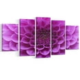 thumbnail image 2 of Large Light Purple Flower and Petals - Floral Canvas Art Print, 2 of 3