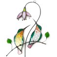 thumbnail image 1 of Decoración colgante de ventana - Pájaros azules de vidrieras - Atrapasueños - Decoración de ventanas, 1 of 5