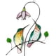 thumbnail image 1 of Decoración colgante de ventana - Pájaros azules de vidrieras - Atrapasueños - Decoración de ventanas, 1 of 5