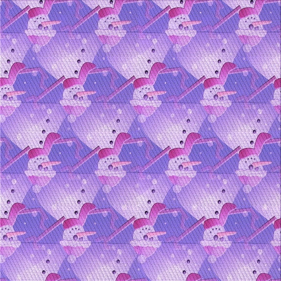 Ahgly Company Indoor Square Patterned Bright Lilac Purple Area Rugs, 8' Square