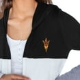 thumbnail image 3 of Women's Gameday Couture  Black Arizona State Sun Devils Colorblock Hooded Cardigan, 3 of 3