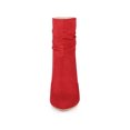 thumbnail image 5 of BLISSFUL STEP Women Pointy Toe Stiletto Heels Ankle Boots Red 10, 5 of 6