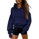 thumbnail image 1 of Sudadera PRETTYGARDEN Otoño 2025 Media Cremallera Cortada Azul Marino S, 1 of 5