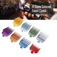 thumbnail image 2 of WALFRONT Hair Clipper Comb,Hair Limit Comb,8 Sizes Colored Limit Comb Hair Clipper Haircut Guide Attachment Size Comb, 2 of 8