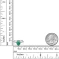 thumbnail image 6 of Gem Stone King 10K Two Tone Gold Green Malachite and Lab Grown Diamond Engagement Ring for Women | 2.70 Cttw | Oval 9X7MM | Gemstone Birthstone | Size 8, 6 of 6
