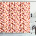 thumbnail image 1 of Ambesonne Spanish Shower Curtain, Flamenco Dancers Ethnic, 69"Wx70"L, Vermilion Pale Orange, 1 of 3