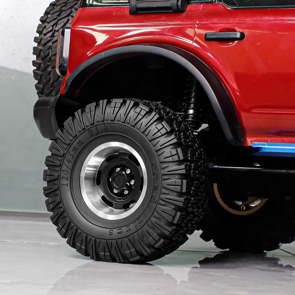 Wheel Rims for Car Toy Remote Control Crawler Car Metal Accessories for Toy Car Collectors Beadlock Wheel Rims