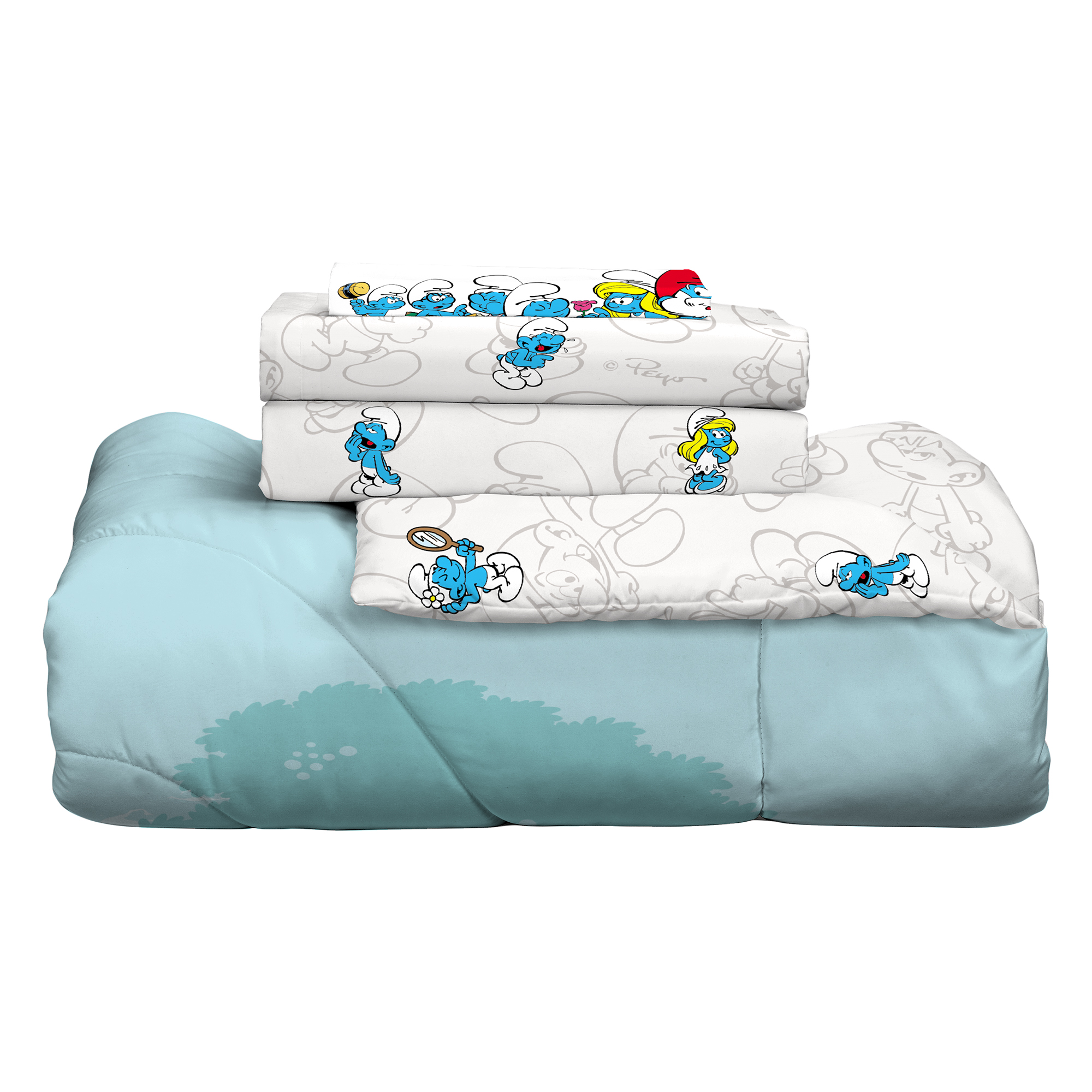 Smurfs Kids Twin Bed-in-a-Bag, Comforter and Sheets - Walmart.com