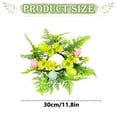 thumbnail image 3 of Mini Easter Wreath for Front Door, Artificial Easter Wreath, 11.8 inch Mini Spring Artificial Easter Egg Wreath, for Door Wall Porch Farmhouse Decor, 3 of 5