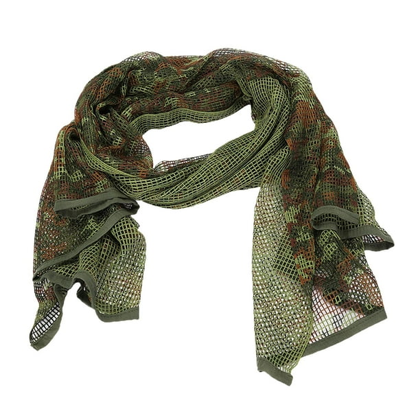 Bufanda de Camuflaje Velo de Francotira Mujeres Hombres Bandana Bufandas Bufanda de Malla para Actividades Al Aire Libre Ciclismo Camp Verde Sunnimix Bufanda de camuflaje