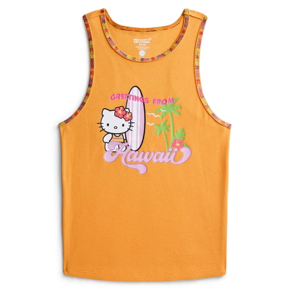 Hello Kitty Women's Greetings from Hawaii Tank Top, Sizes XXS-XXL