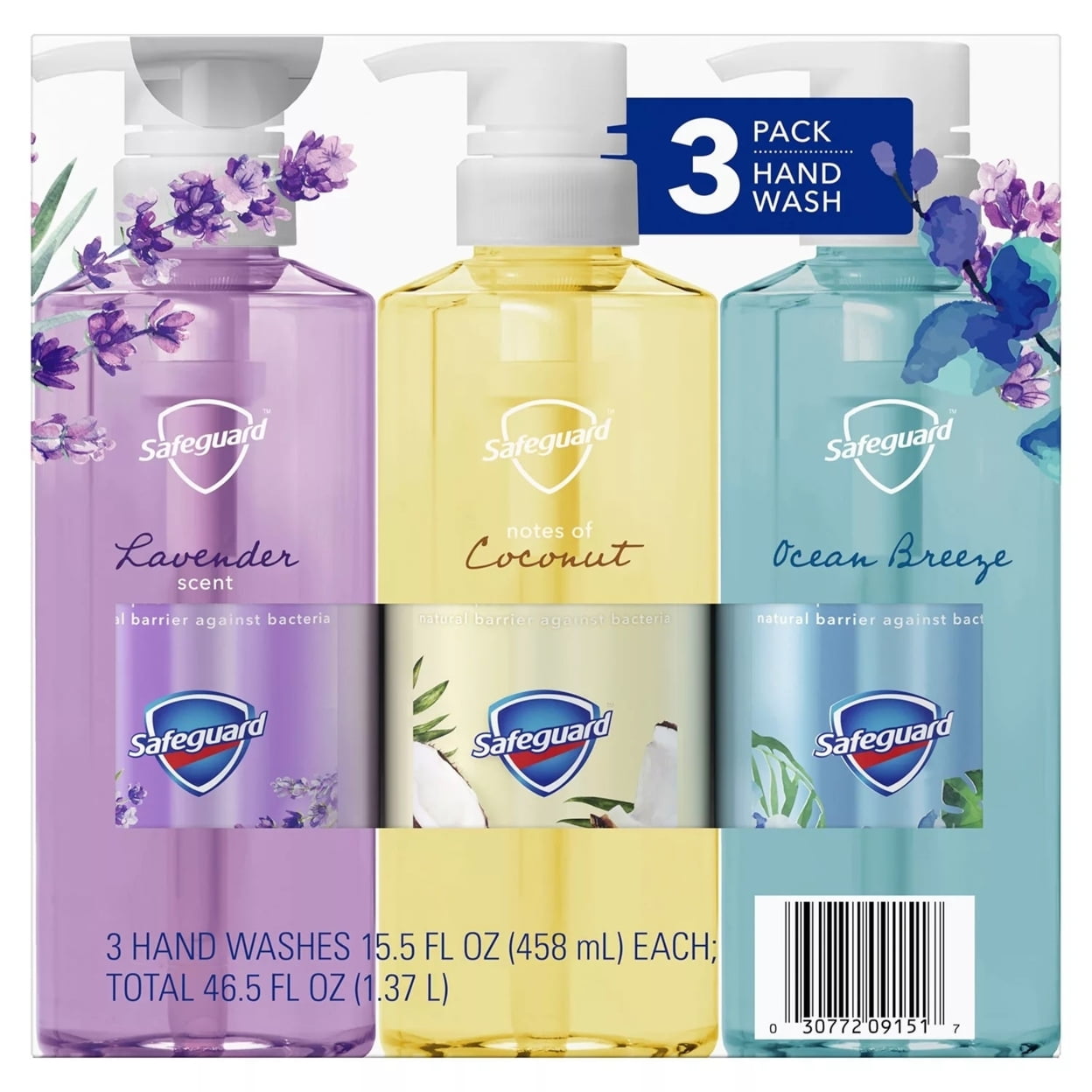 Safeguard Ultimate Care Hand Wash Variety Pack, 15.5 Fluid Ounce (Pack