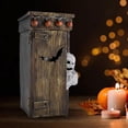 thumbnail image 6 of Outhouse Mummy Animated Decor, Outhouse Mummy Toilet Halloween Ornaments, Funny Farting Mummy Outhouse Indoor Halloween Decorations, 6 of 7