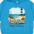 thumbnail image 3 of Inktastic Outer Banks North Carolina Beach Scene Toddler Hoodie, 3 of 4