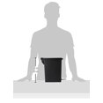 thumbnail image 3 of CUBO Estrecho 10 L NEGRO, 3 of 4
