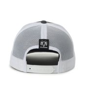 Ram Trucks Logo Structured Trucker Hat, Graphite & White, Adjustable Snapback