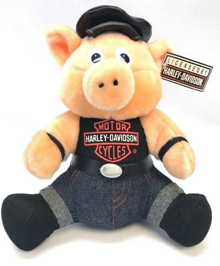 Harley-Davidson Cycles Pig Hog Stuffed Plush Jacket 13" Biker Animal 