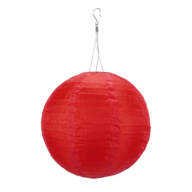 Impermeable Farol Solar LED 8 Pulgadas para Jardín (rojo)