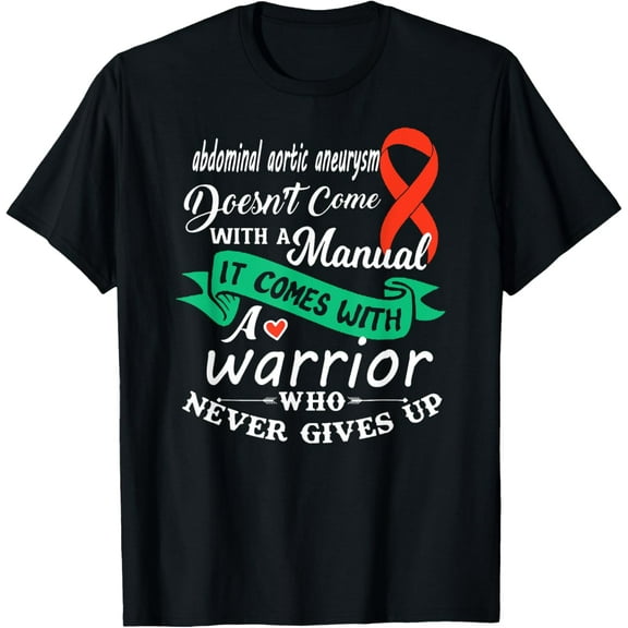 men and women can wear, Abdominal Aortic Aneurysm Awareness design T-Shirt