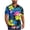 Blue #C, variant on AKOEE Hawaiian Shirts for Men Short Sleeve Button Down Collared Blouses Lightweight Graphic Printed Tops (3XL, Blue #E)