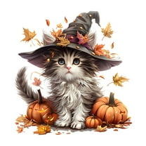 Eoozwa Fall Window Clings Cute Black Cat Pumpkin Maple Leaf Window Decals for Autumn Harvest Thanksgiving Party Supplies Home Office Decor