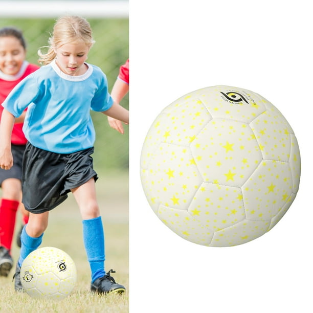 Balón De Fútbol Para Niños Pequeños, Balón De Fútbol Suave Y Confiable, Blanco Para Campo De Fútbol Para Exteriores
