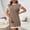 A394 Coffee, variant on Women's Casual Mini T-Shirt Dress Short Sleeve Contrast Ringer Neck Pocket Shift Dress Loose Fit Breathable Knit Dress for Daily Wear Summer Beach Travel Lounging