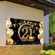 thumbnail image 4 of Wosthever Banner de fondo de feliz cumpleaños Fondo de fotografía Banner de feliz cumpleaños Kits de decoración para fiestas 21 años Wosthever HA002690-03, 4 of 6