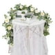 thumbnail image 4 of Guirnalda Artificial de 180 Cm con Rosas Blancas de Seda y Gypsophila, Ideal Como Centro de Mesa o Camino de Mesa para Bodas y Fiestas., 4 of 7