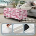thumbnail image 5 of FOR U DESIGNS Pink Butterfly Print Ottoman Cover Washable Footstool Covers Thick Slipcover for Rectangle Ottoman, Washable Storage Furniture Protector for Dogs Pets, 5 of 7